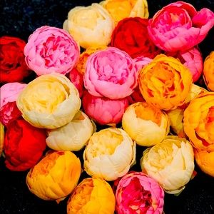 Artificial peony flowers